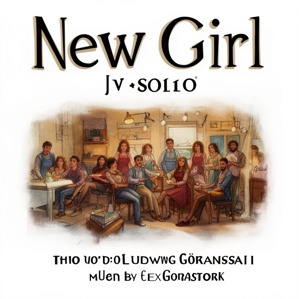 AI-generated illustration of New Girl (TV series score)