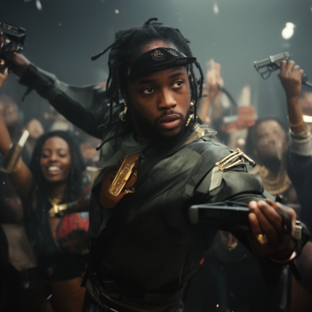 AI-generated illustration of This Is America