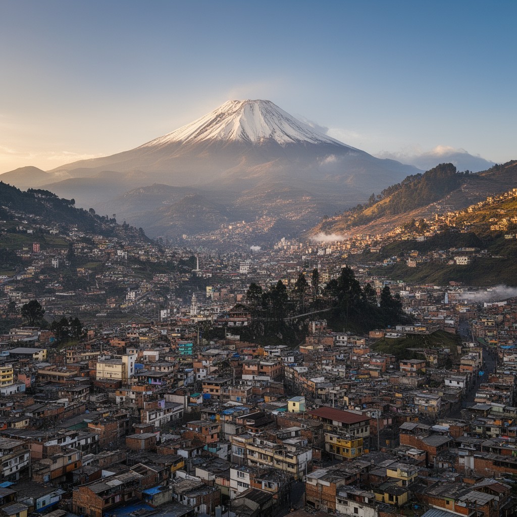 AI-generated illustration of Pichincha Province
