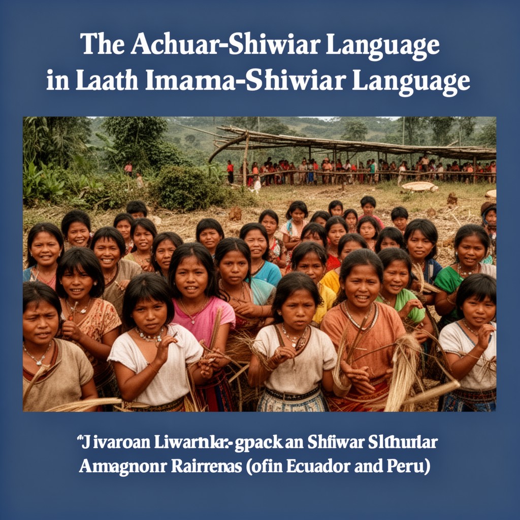 AI-generated illustration of Achuar-Shiwiar language