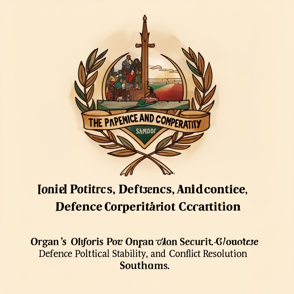 AI-generated illustration of Organ on Politics, Defence and Security Cooperation