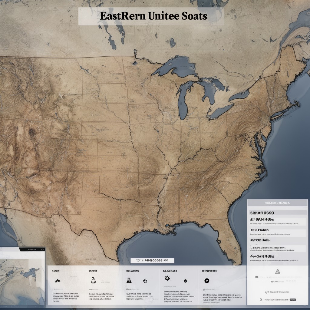 AI-generated illustration of Eastern United States