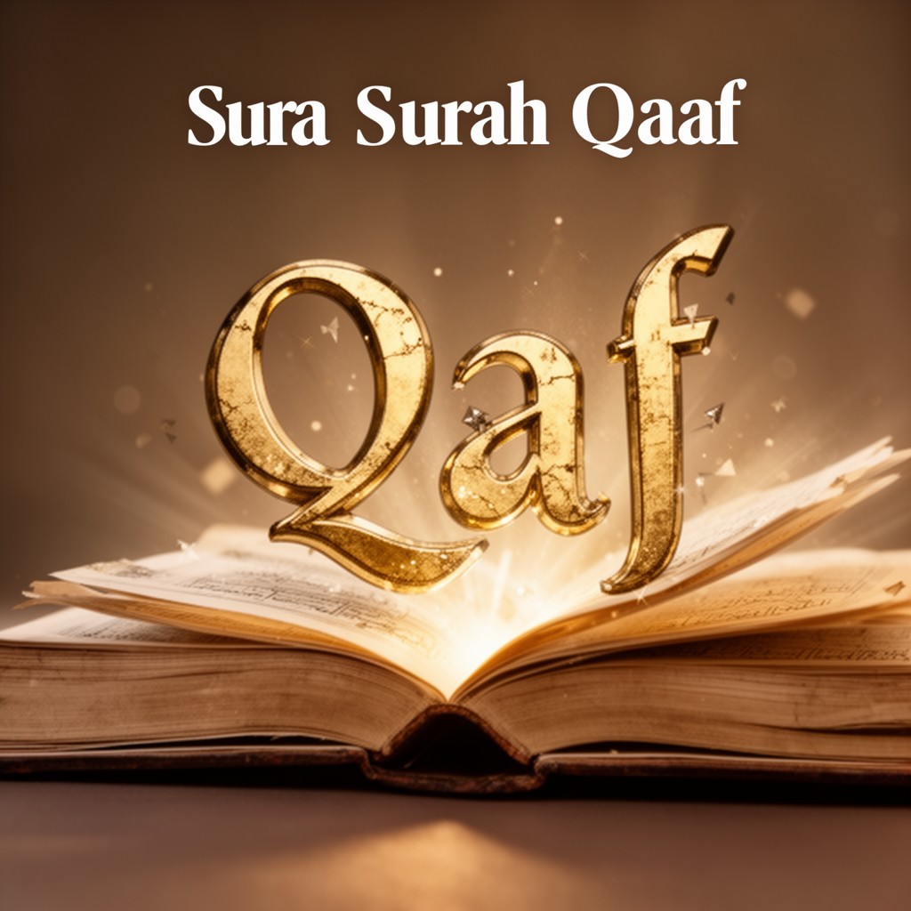 AI-generated illustration of Surah Qaf
