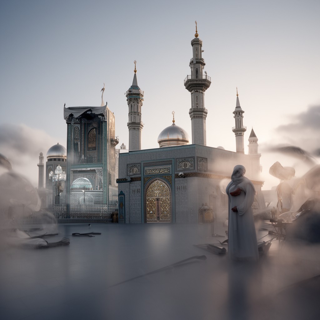 AI-generated illustration of Five Pillars of Islam
