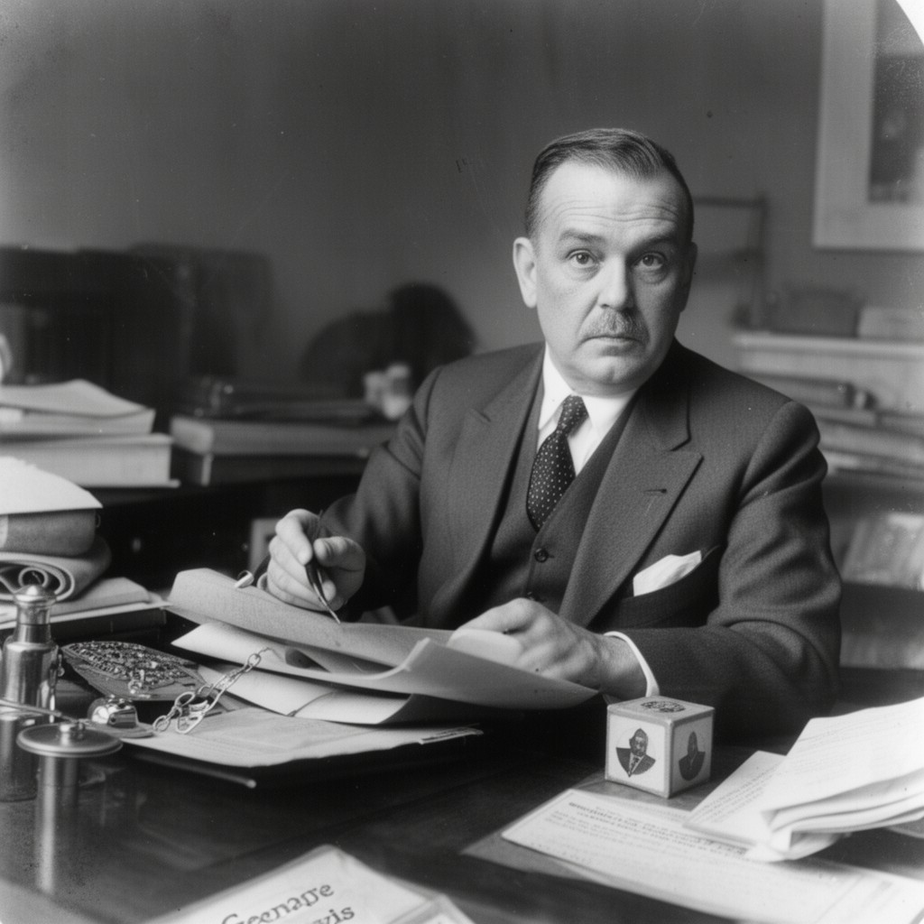 AI-generated illustration of George P. Davis