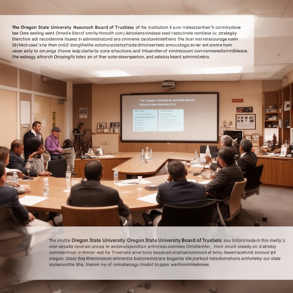 AI-generated illustration of Oregon State University Board of Trustees
