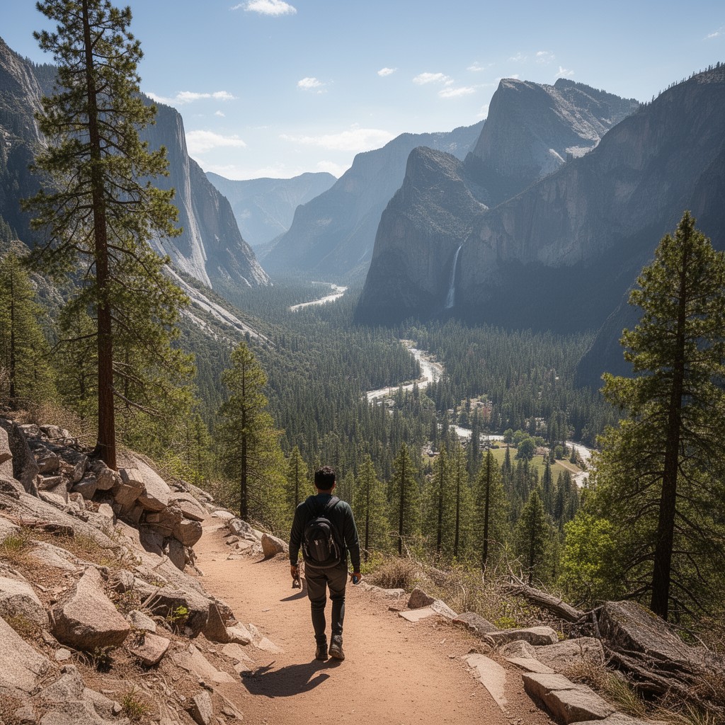 AI-generated illustration of Four Mile Trail