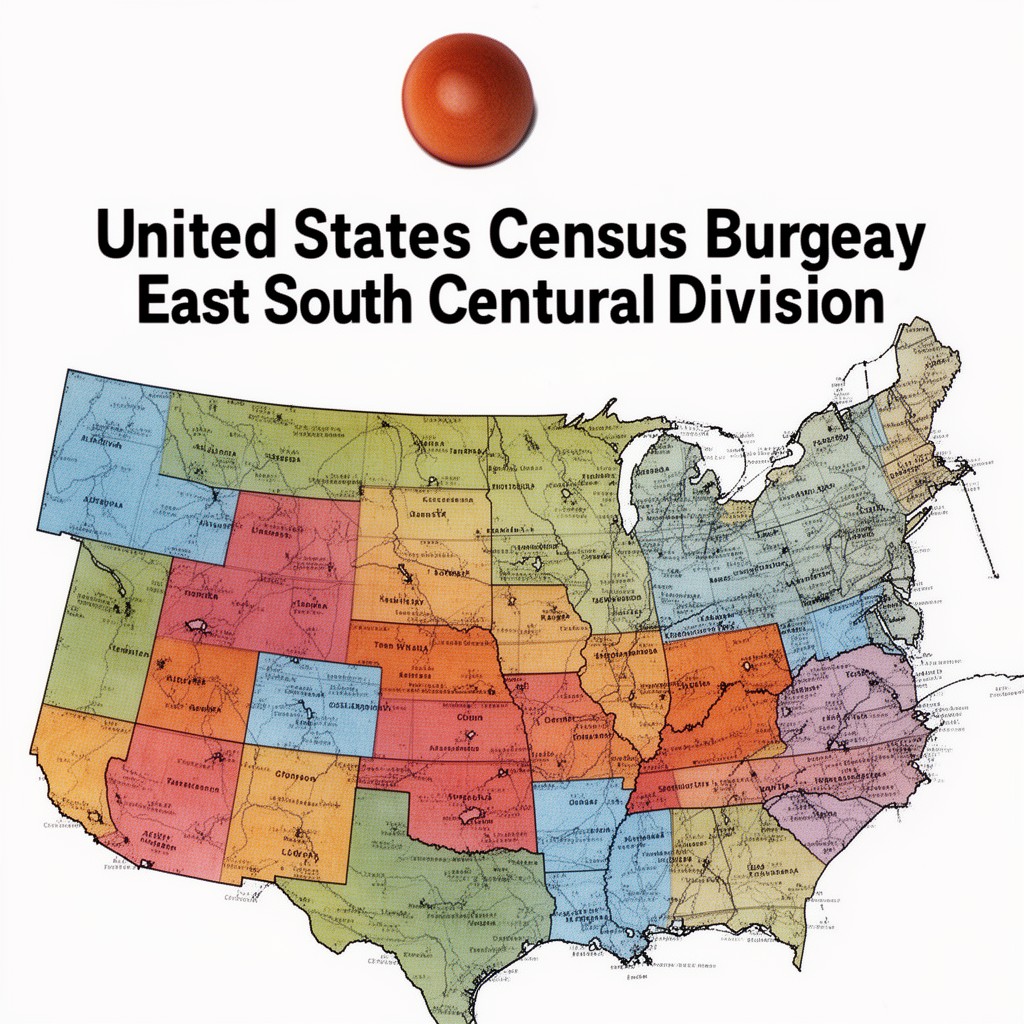 AI-generated illustration of United States Census Bureau East South Central division