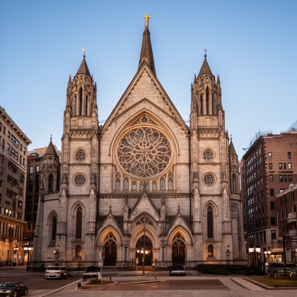 AI-generated illustration of Basilica and Shrine of Our Lady of Perpetual Help