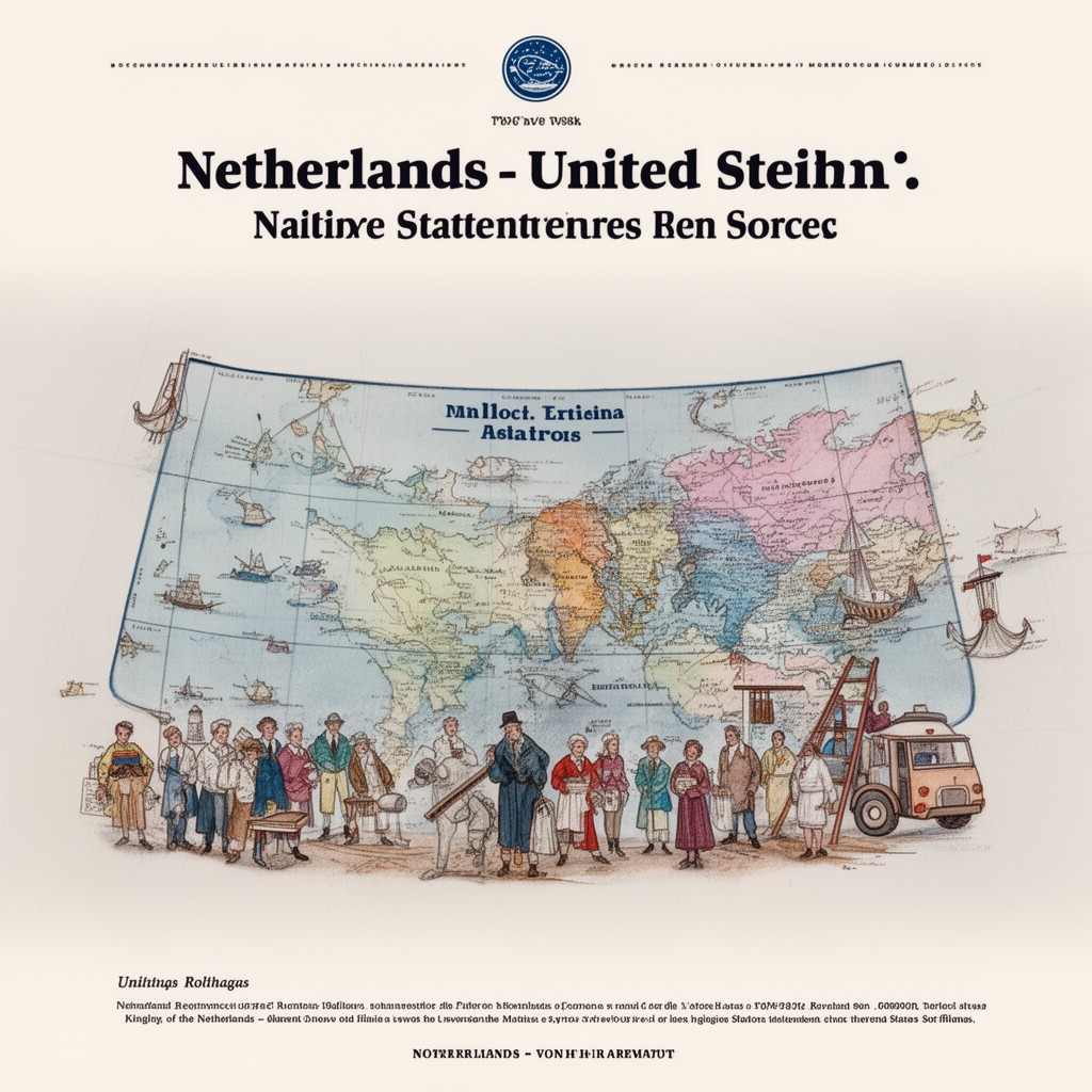 AI-generated illustration of Netherlands–United States relations