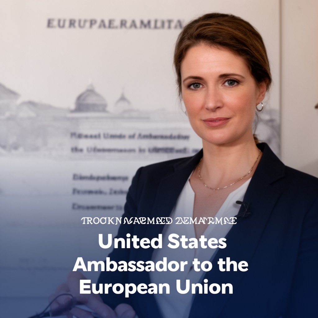 AI-generated illustration of United States Ambassador to the European Union