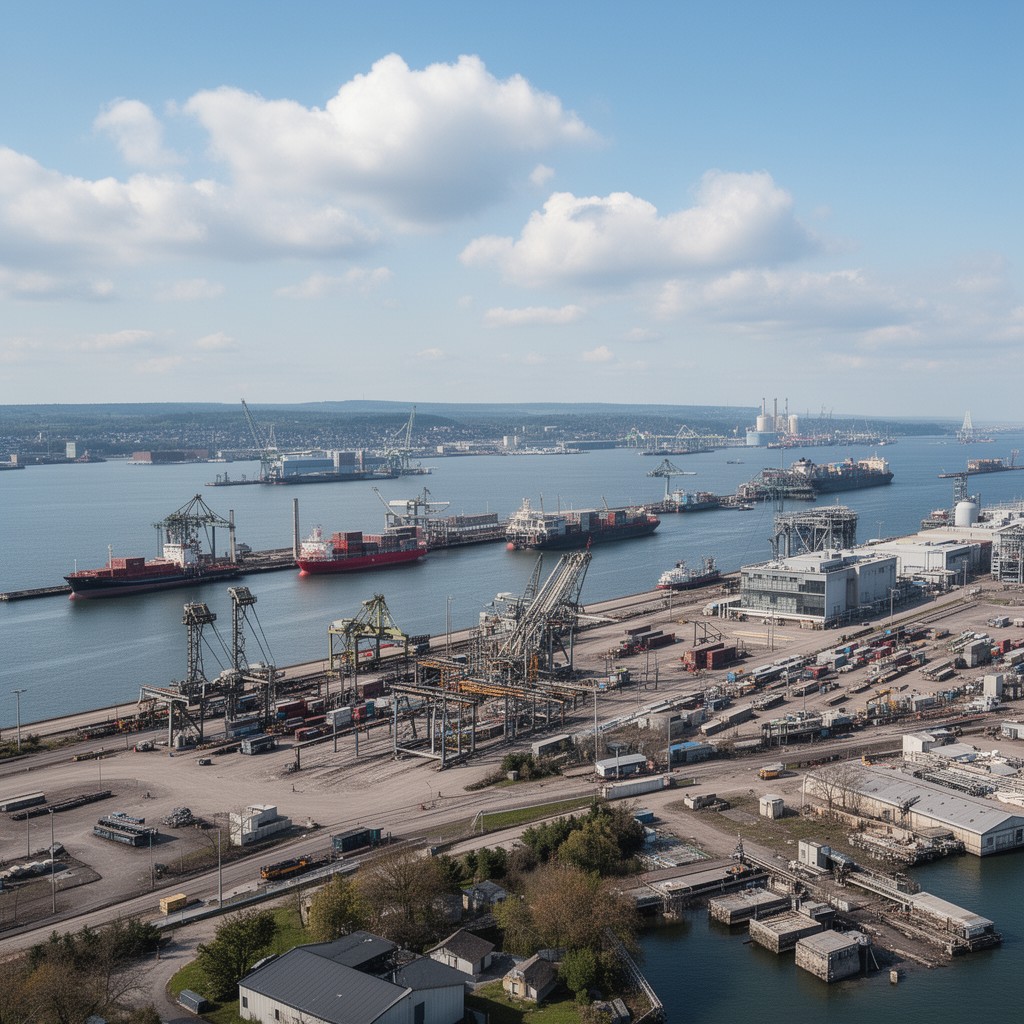 AI-generated illustration of Port of Hamilton