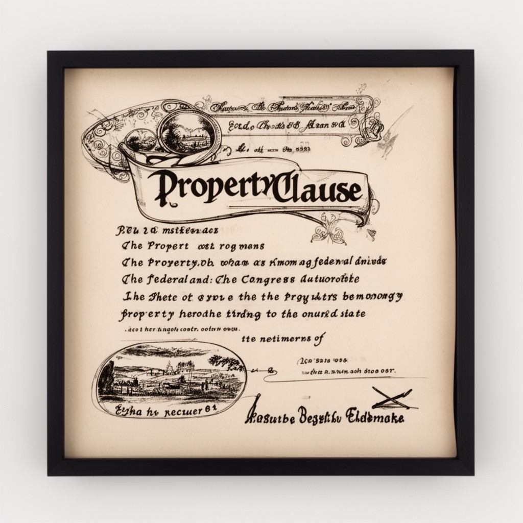 AI-generated illustration of Property Clause