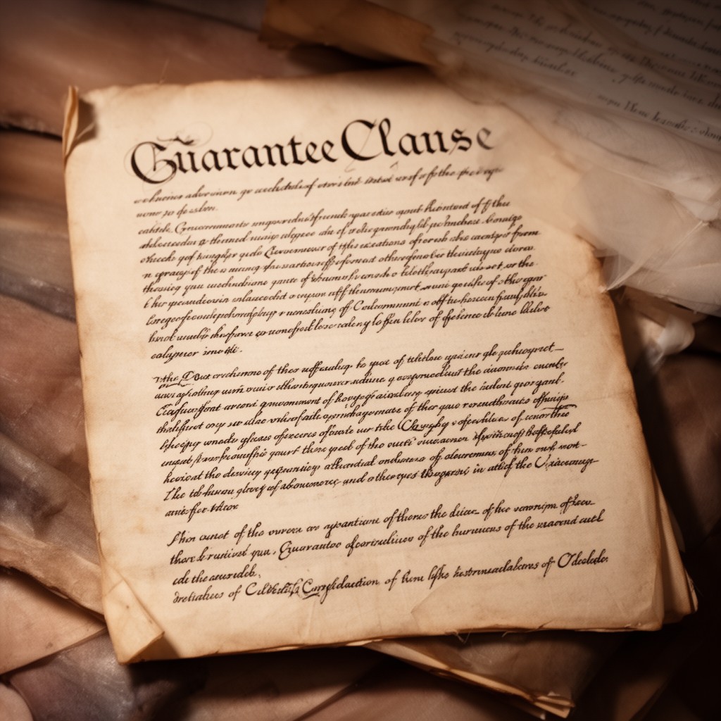 AI-generated illustration of Guarantee Clause