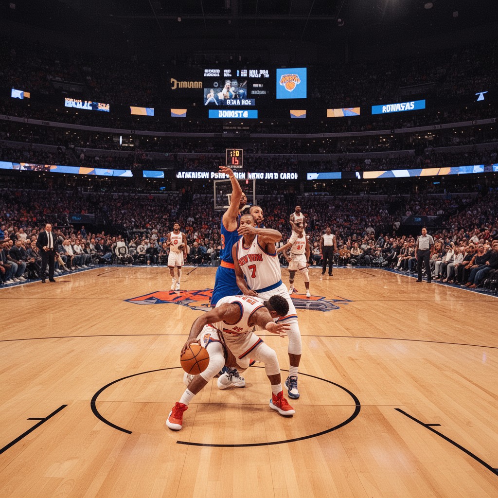AI-generated illustration of New York Knicks