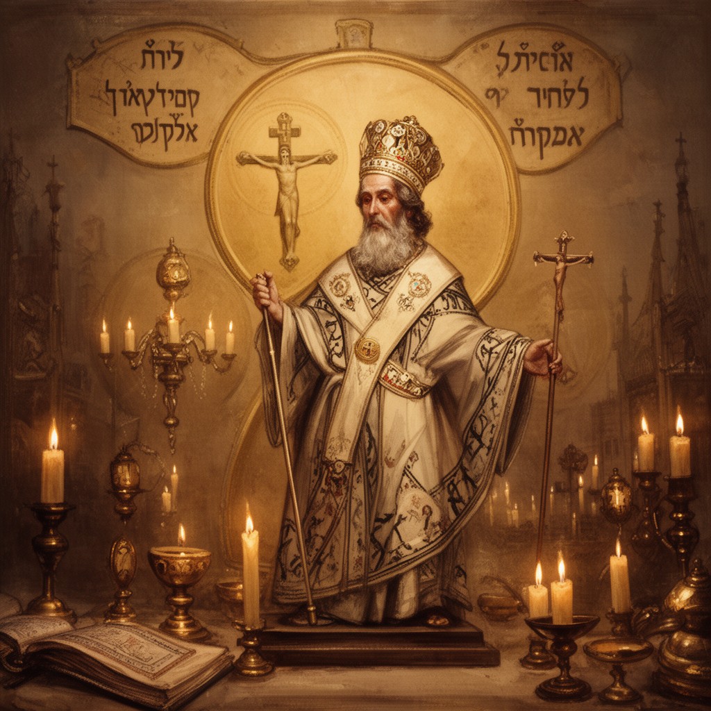 AI-generated illustration of Anaphora of Saint Gregory (Coptic form)