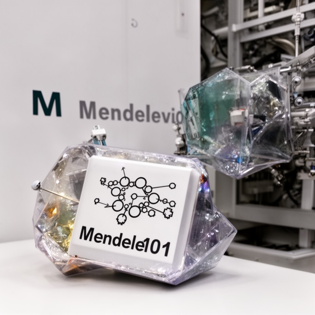 AI-generated illustration of mendelevium