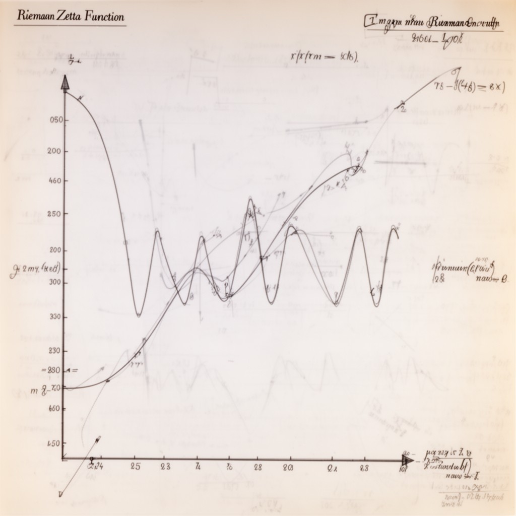 AI-generated illustration of Riemann zeta function