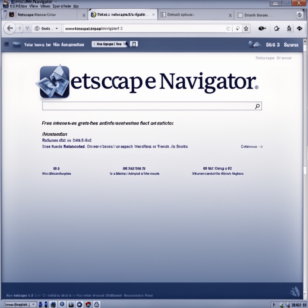AI-generated illustration of Netscape Navigator