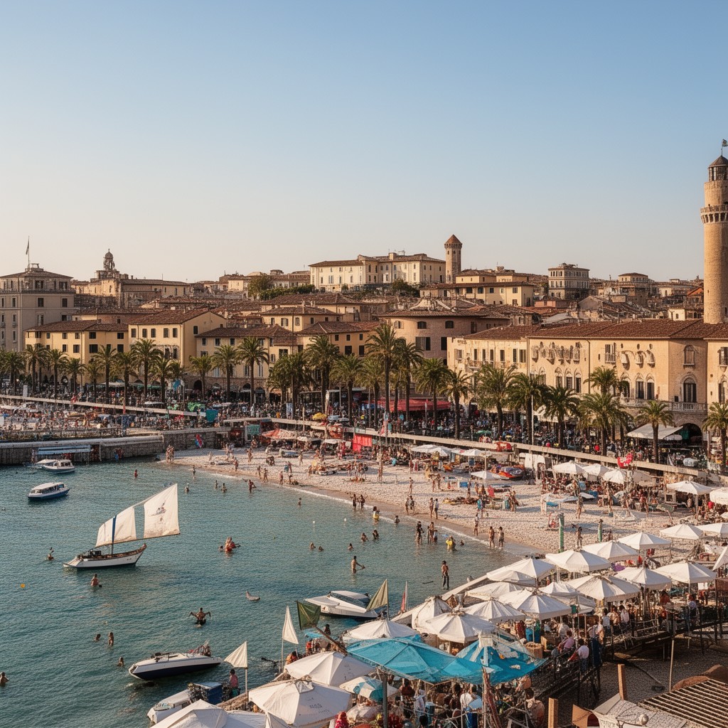 AI-generated illustration of Rimini