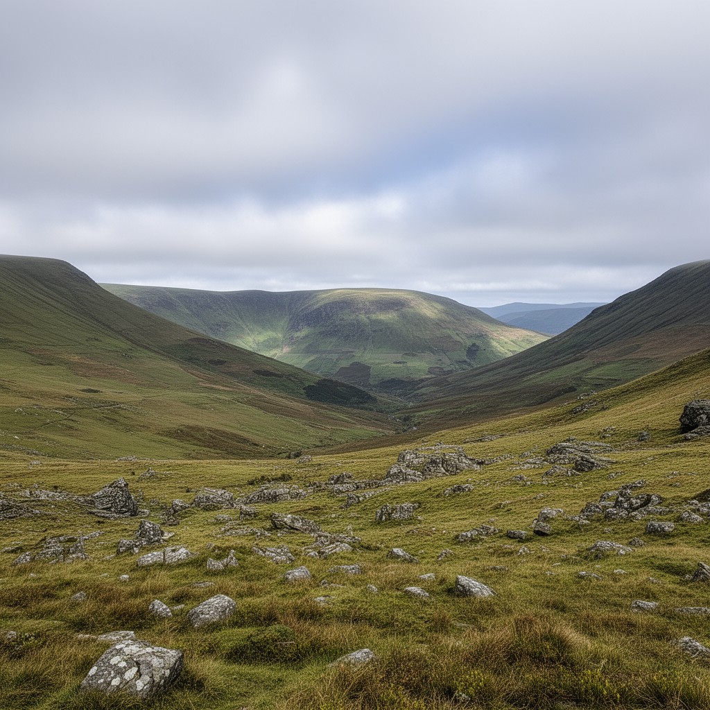 AI-generated illustration of High Peak district