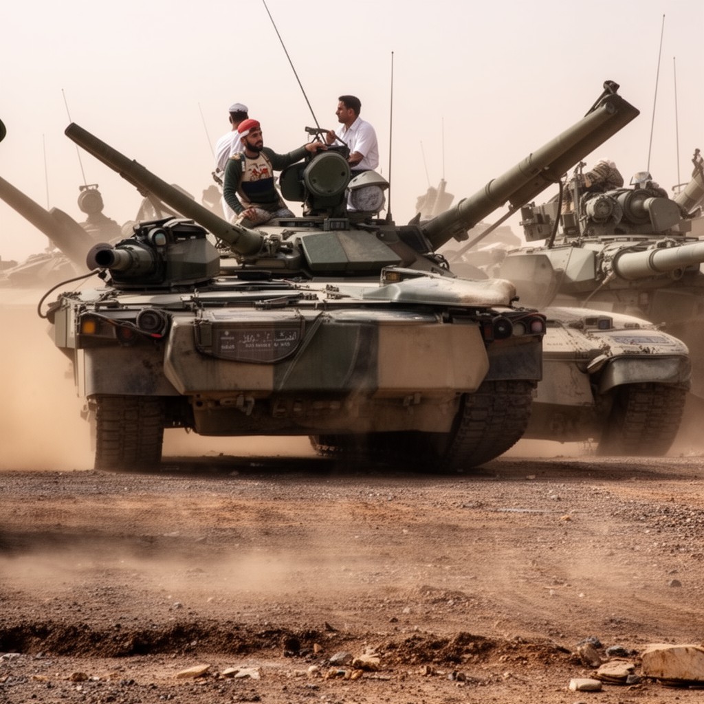 AI-generated illustration of Egyptian Armed Forces