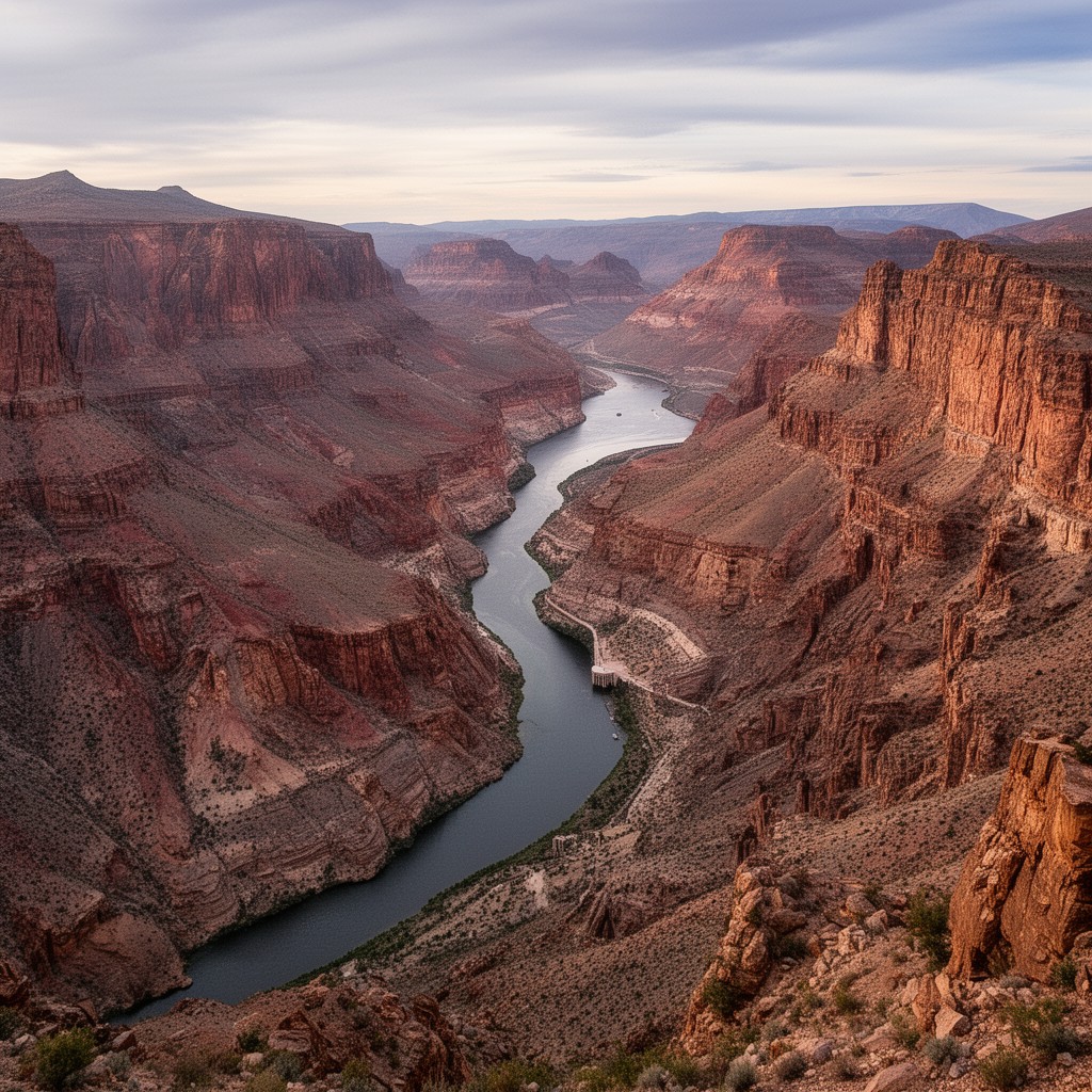 AI-generated illustration of Black Canyon