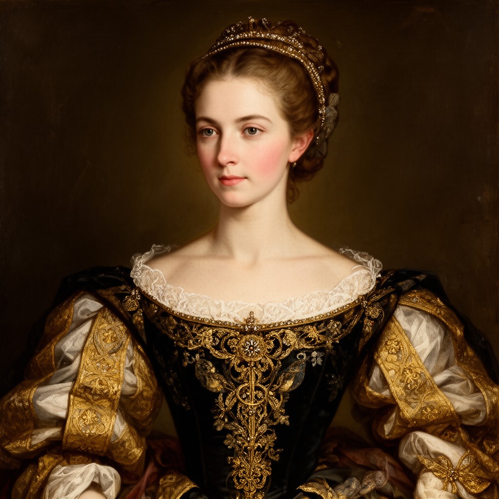 AI-generated illustration of Maria of Austria