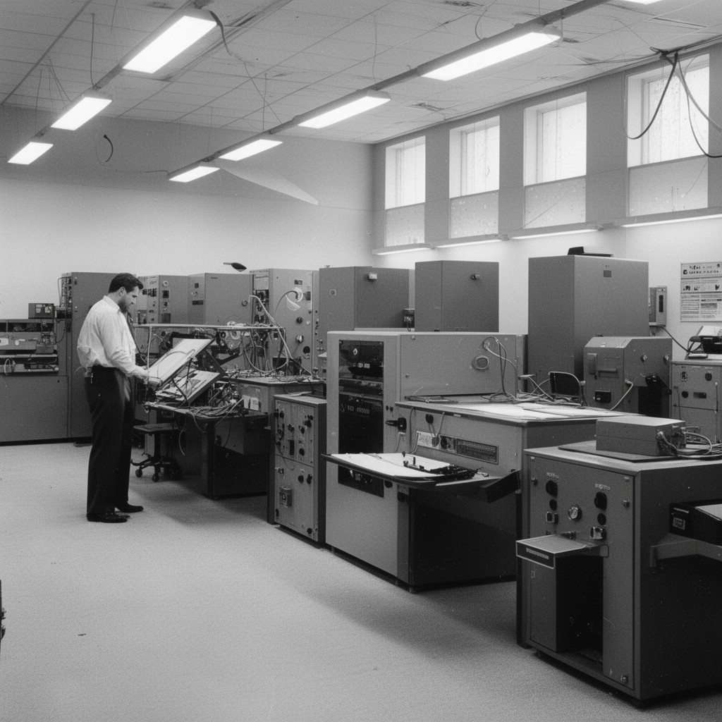 AI-generated illustration of IBM 700/7000 series
