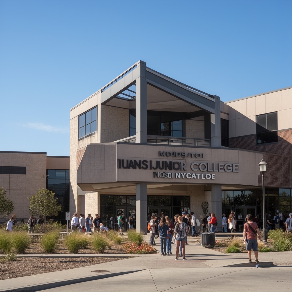 AI-generated illustration of Modesto Junior College