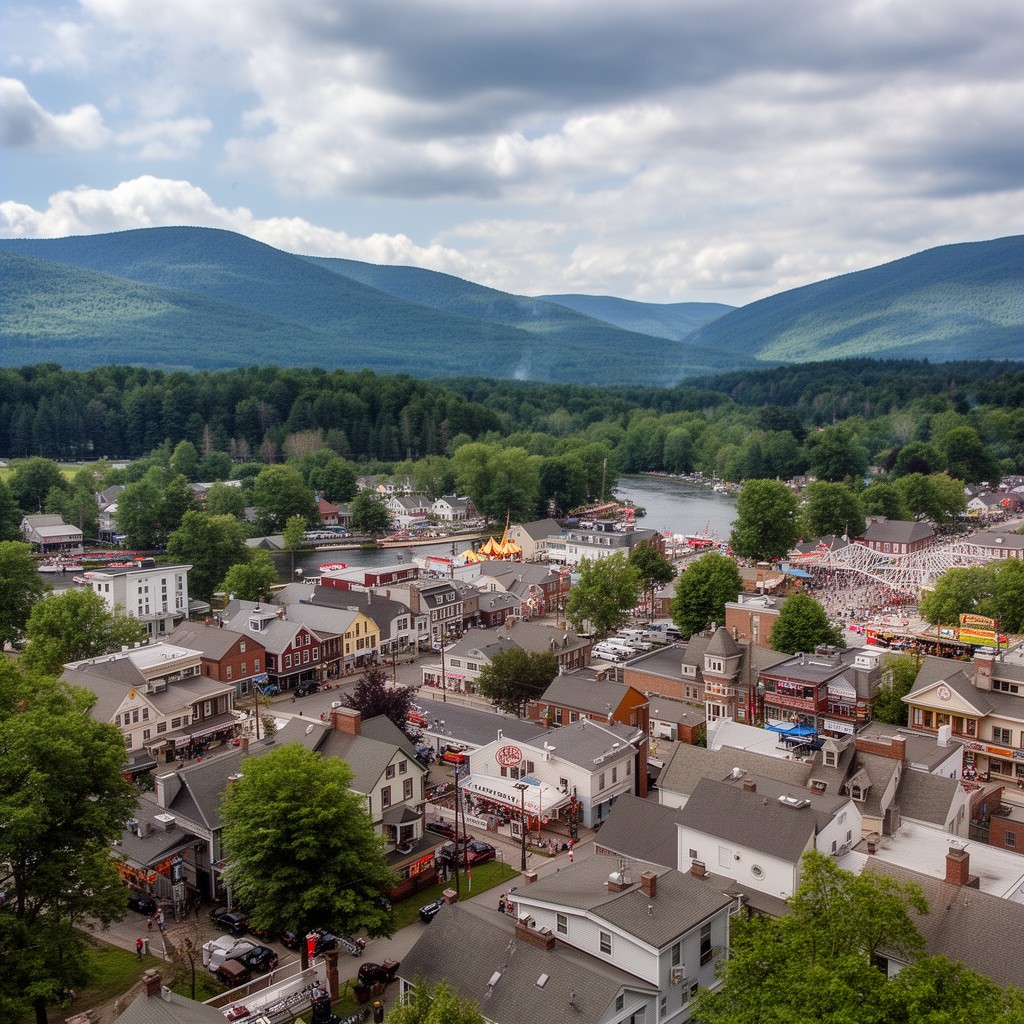 AI-generated illustration of Fryeburg, Maine