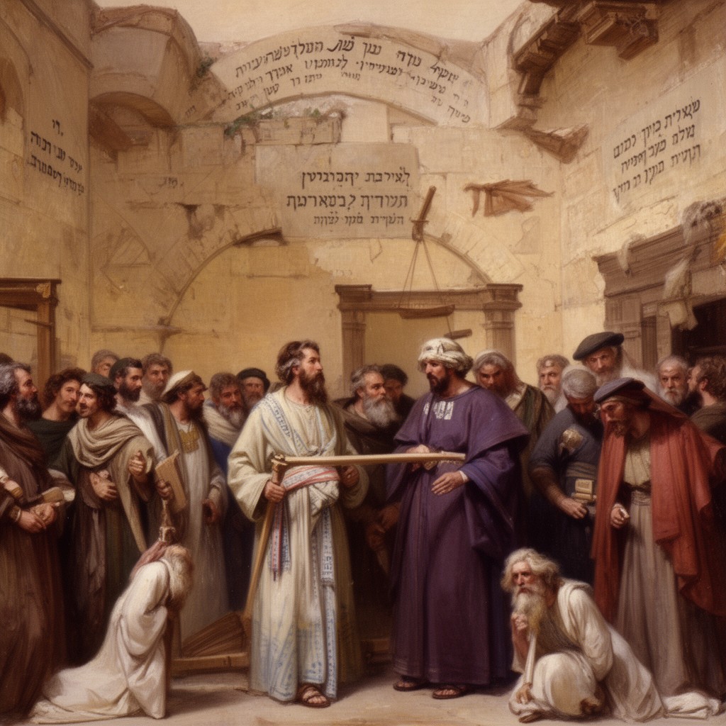 AI-generated illustration of Sadducees