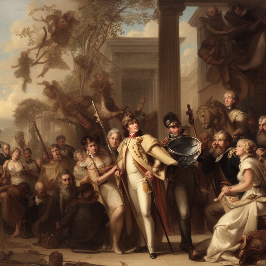 AI-generated illustration of Coup of 18 Brumaire
