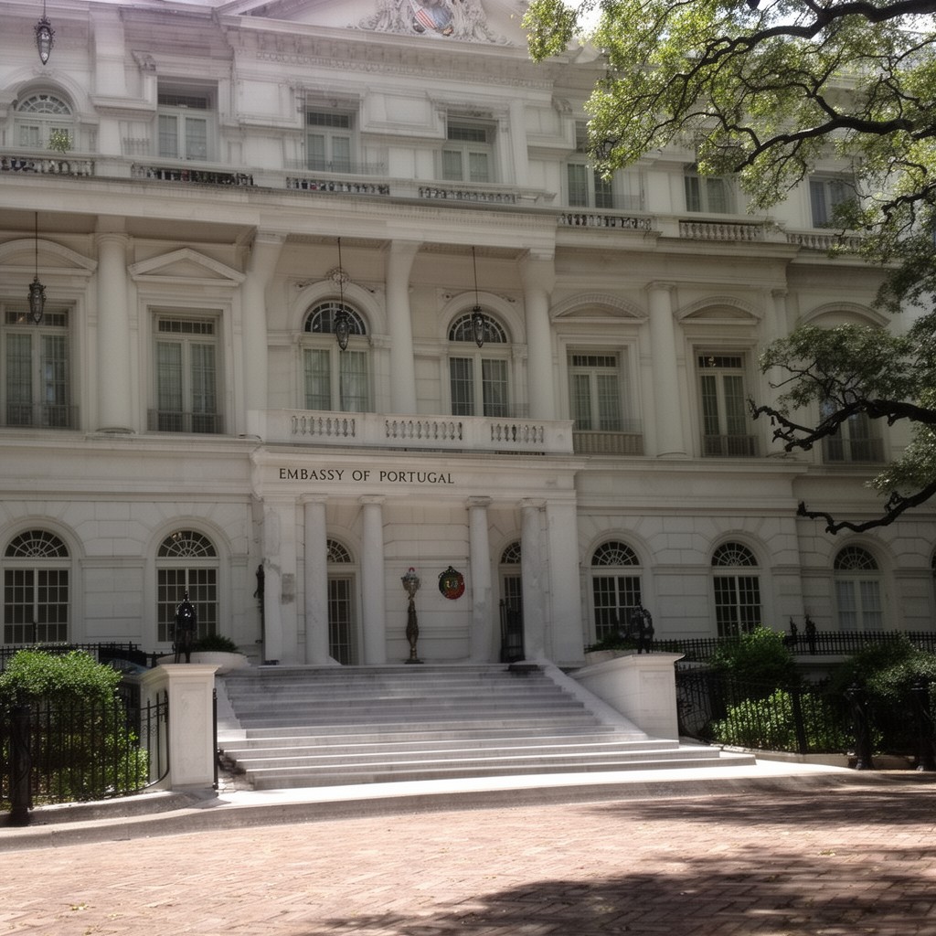 AI-generated illustration of Embassy of Portugal in Washington, D.C.