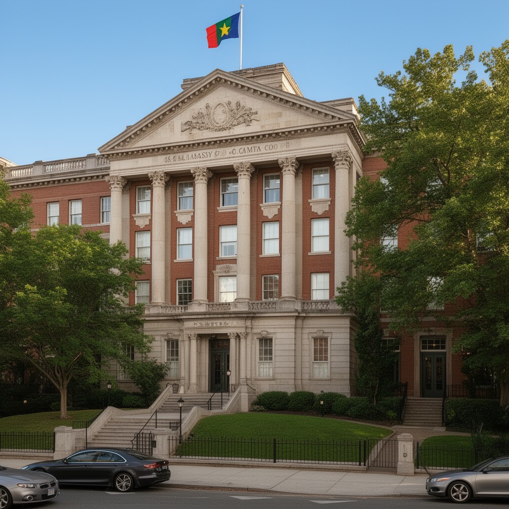 AI-generated illustration of Embassy of Cameroon in Washington, D.C.