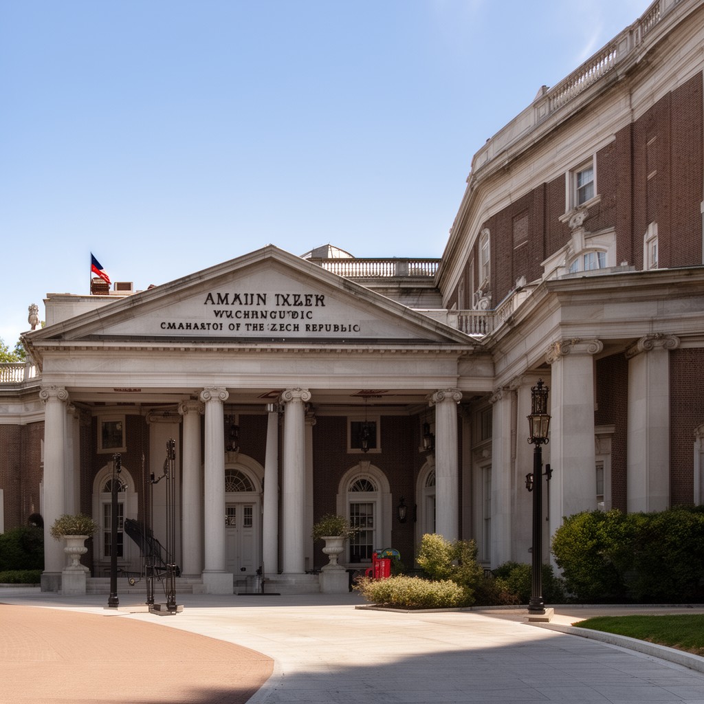 AI-generated illustration of Embassy of the Czech Republic in Washington, D.C.