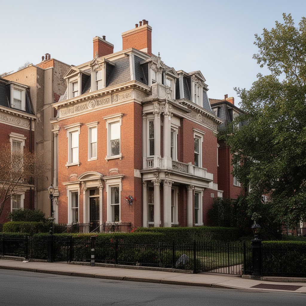 AI-generated illustration of Massachusetts Avenue Historic District (portion)
