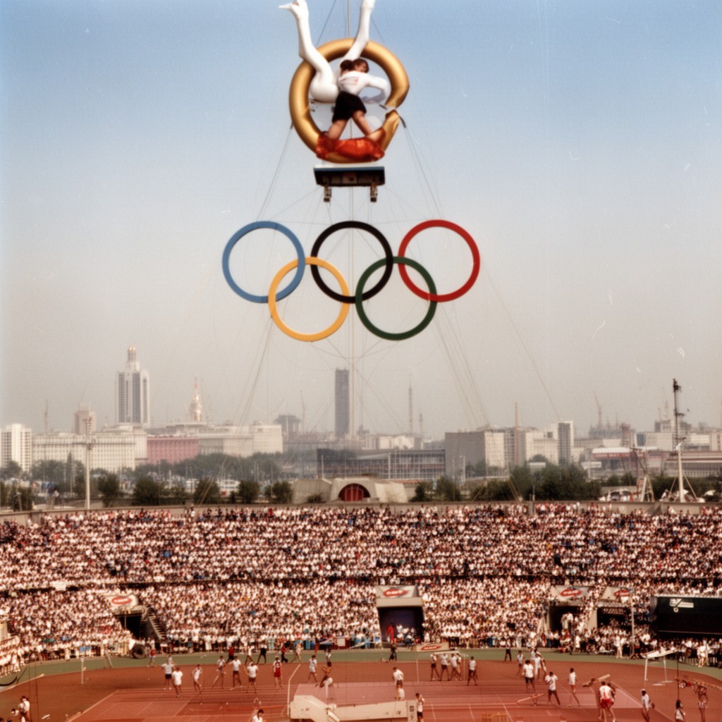 AI-generated illustration of 1980 Summer Olympics