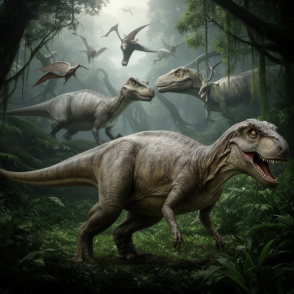 AI-generated illustration of The Lost World: Jurassic Park