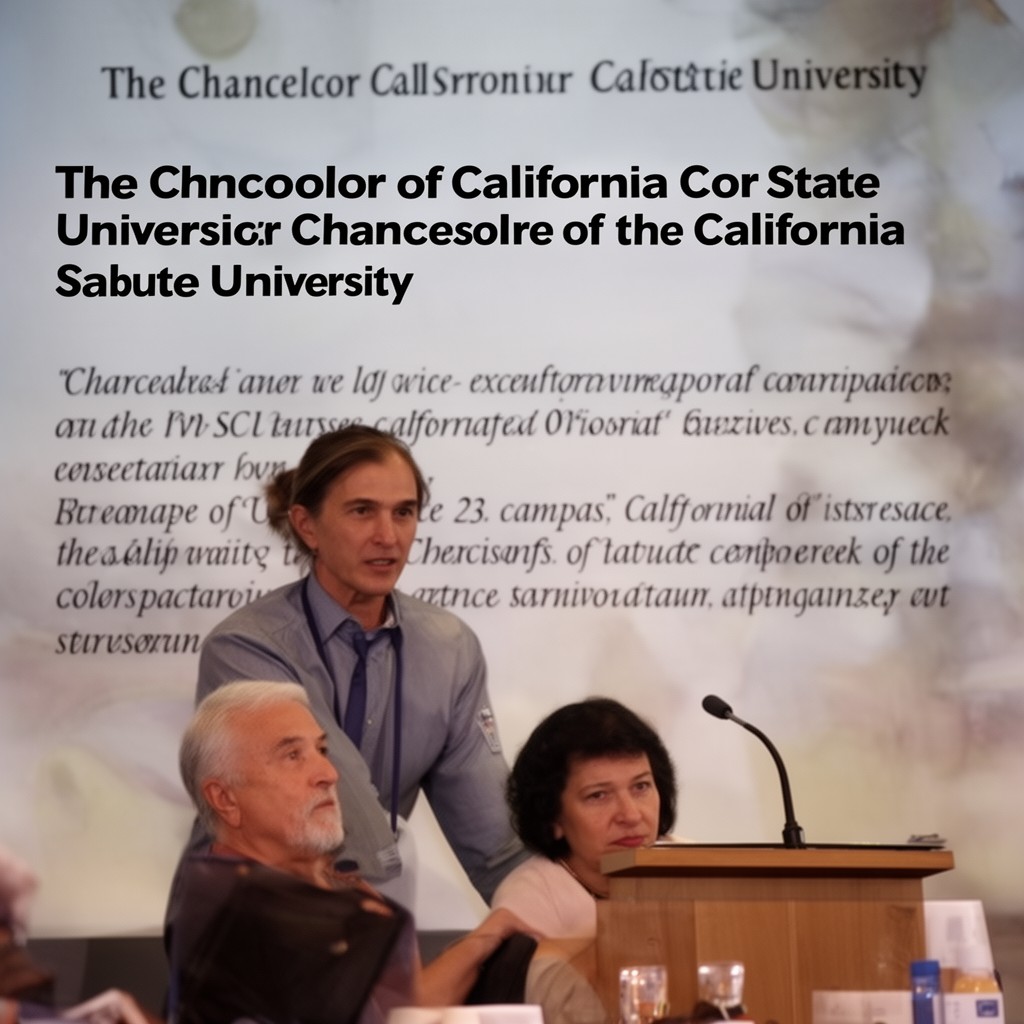AI-generated illustration of Chancellor of the California State University