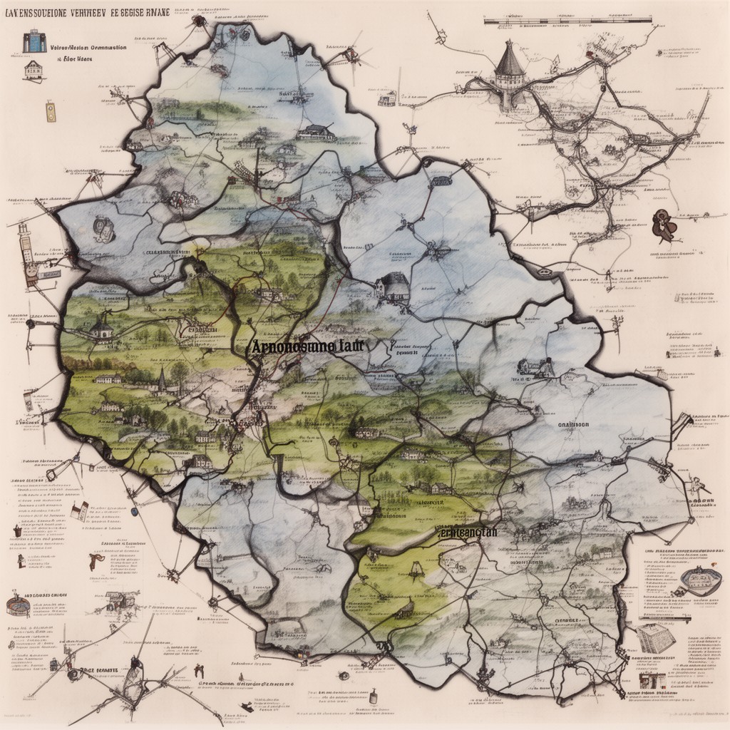AI-generated illustration of arrondissement of Verviers