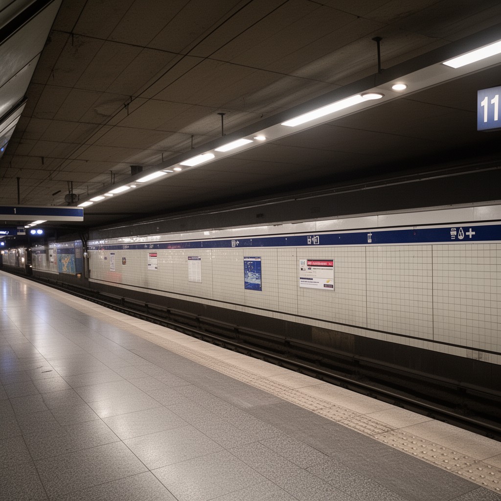 AI-generated illustration of Warsaw Metro