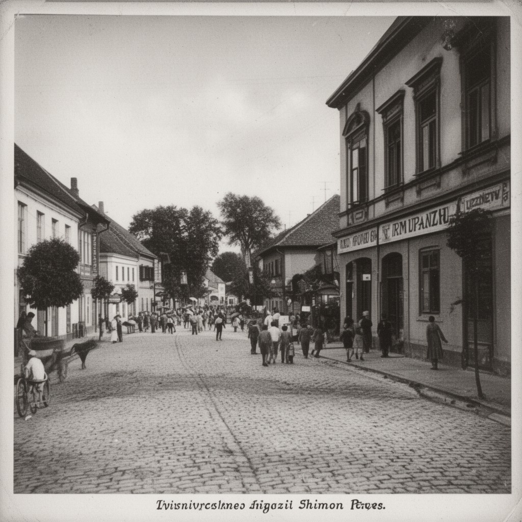 AI-generated illustration of Wiszniew, Second Polish Republic