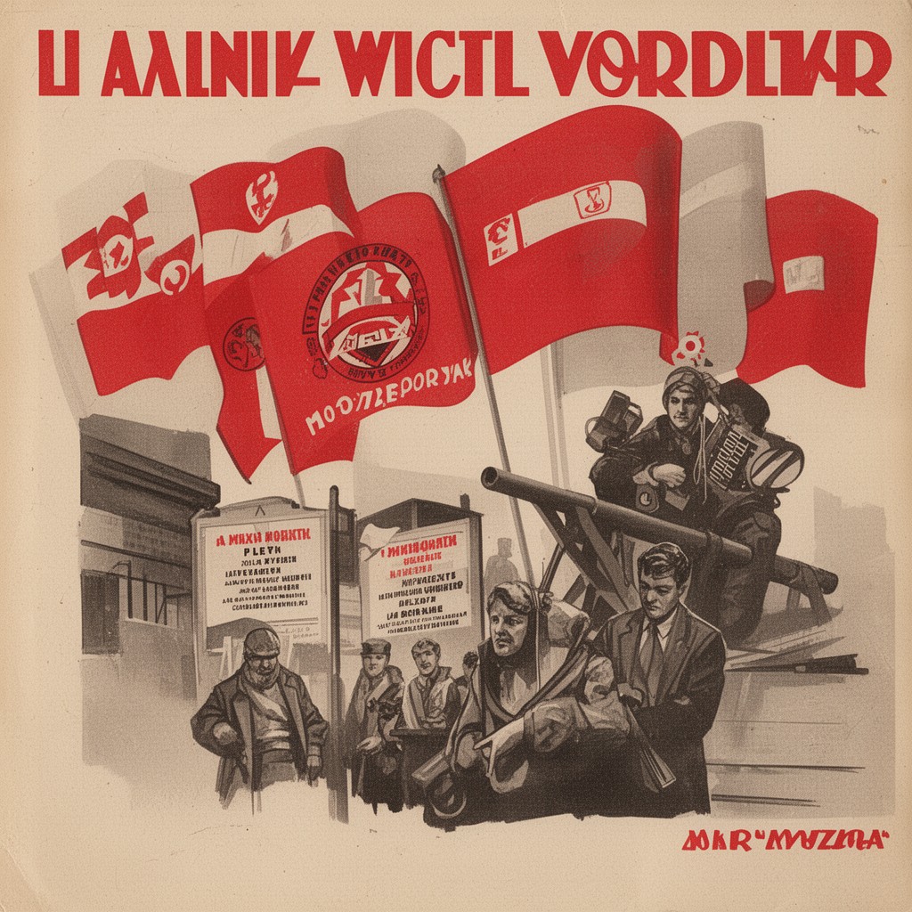 AI-generated illustration of Polish Workers' Party