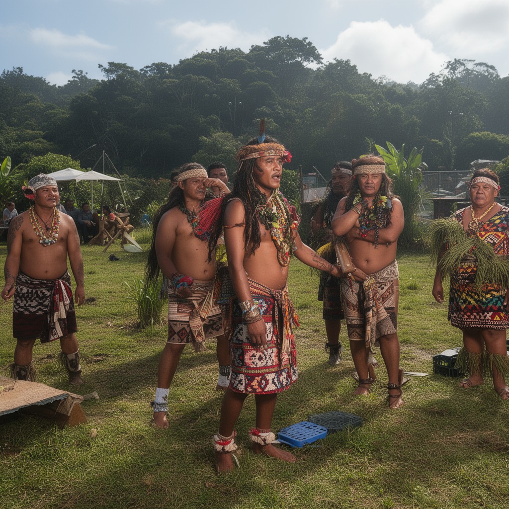AI-generated illustration of Cook Islands Māori New Zealanders