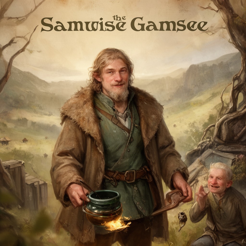 AI-generated illustration of Samwise Gamgee