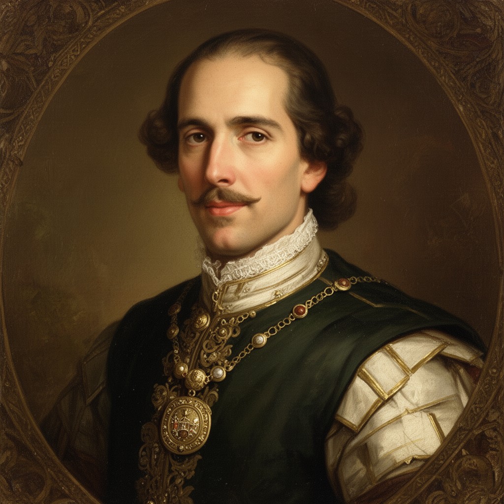 AI-generated illustration of Miguel López de Legazpi