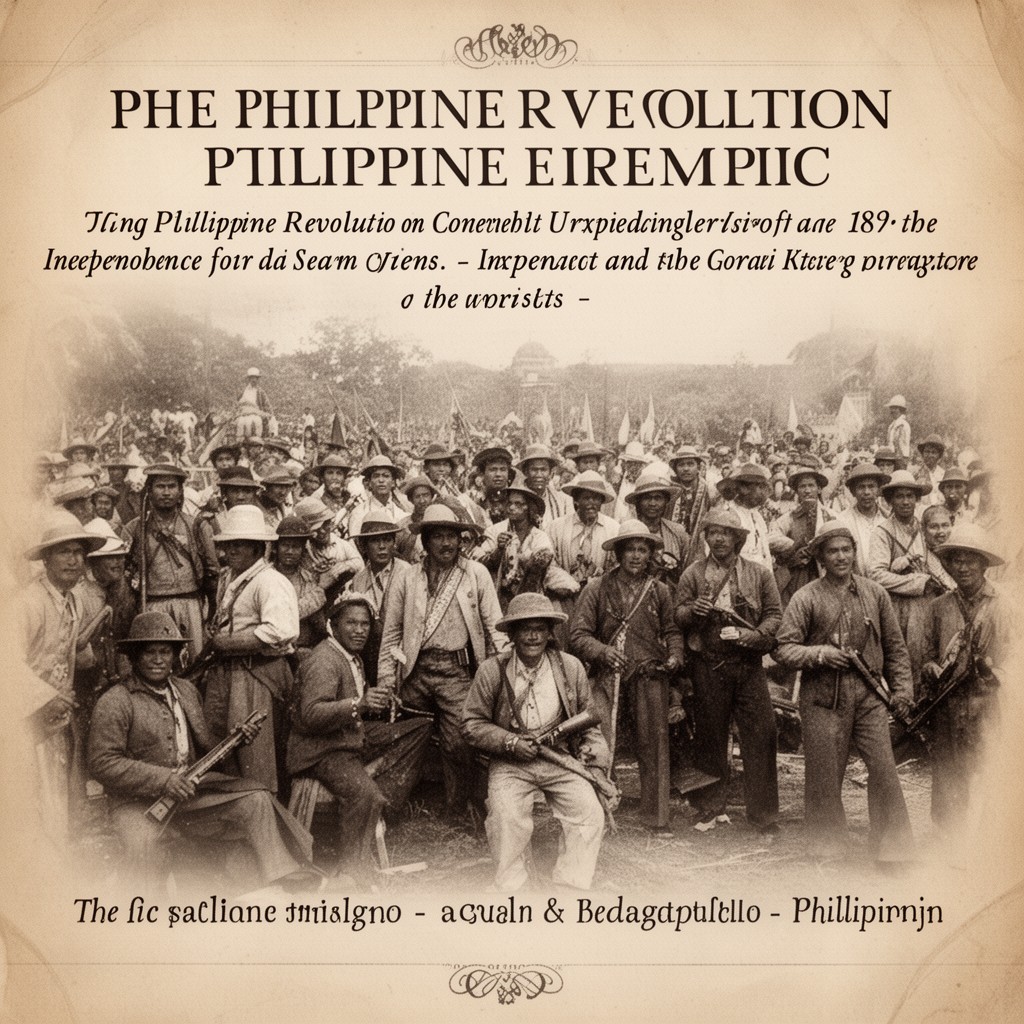 AI-generated illustration of Philippine Revolution