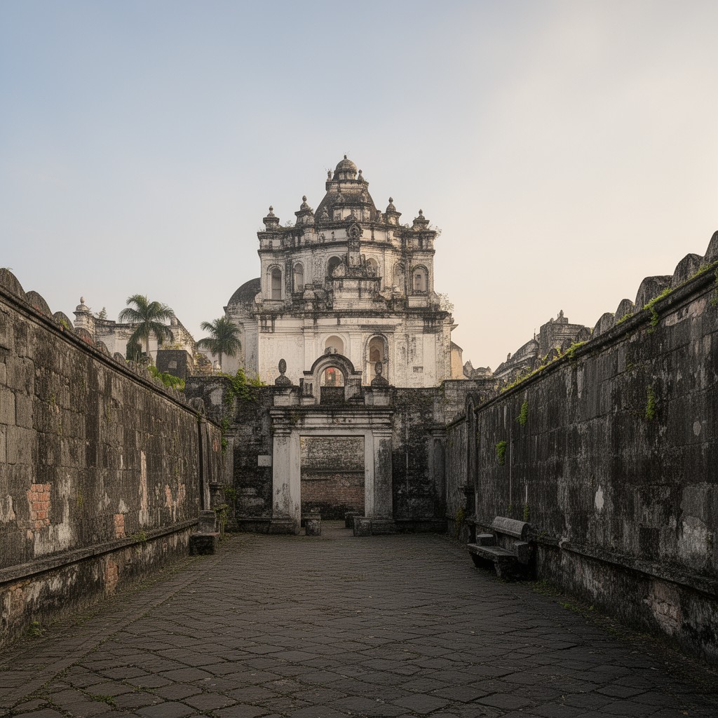 AI-generated illustration of Intramuros