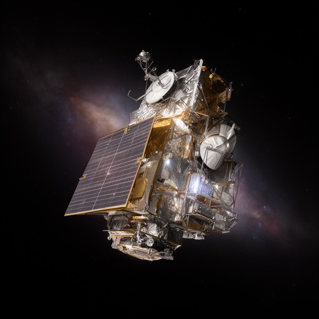 AI-generated illustration of Spitzer Space Telescope